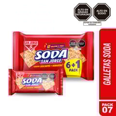 SAN JORGE - Galleta de Soda San Jorge Pack 7 Und