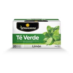WAWASANA - Té Verde con Limón 20 Filtrantes