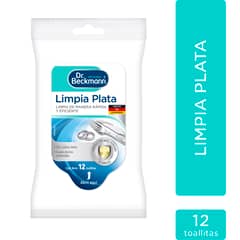 DR BECKMANN - Toallitas Limpiadoras Para Plata Empaque 12 Und