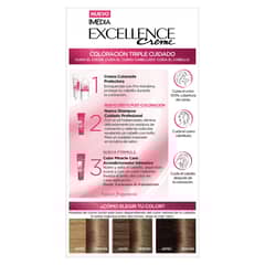EXCELLENCE - Kit Tinte Capilar Tono 6.1 Rubio Oscuro Cenizo