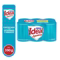 IDEAL - Mezcla Láctea Ideal Amanecer Sixpack Lata 390 g