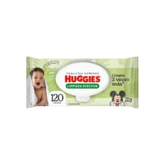 HUGGIES - Toallitas Húmedas Limpieza Efectiva Empaque 120 Und