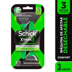 SCHICK - Máquina De Afeitar Schick xtreme3 Piel Sensible Paquete 3 Unidades