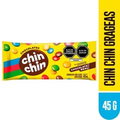 CHIN CHIN - Grageas Chin Chin Chocolate Bolsa 45 g