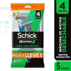 SCHICK - SCHICK QUATTRO TIT PAGUE 4 LLEVE 5