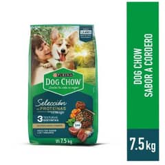 DOG CHOW - Alimento Seco para Perros Adultos Sabor Cordero Bolsa 7.5 kg