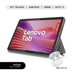 LENOVO - Tablet M10 4 GB 128 GB + Folio Case + E310 Earbuds