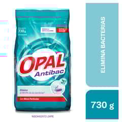 OPAL - Detergente Opal Polvo Antibacterial Bolsa 730 g