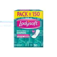 LADYSOFT - Protectores Diarios Clásicos Empaque 150 Und