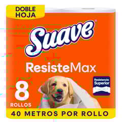 SUAVE - Papel Higiénico Suave Resistemax Pack 8 Und