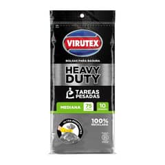 VIRUTEX - Bolsa Basura Plana Reforzada Virute Pack 10 Und  75 L
