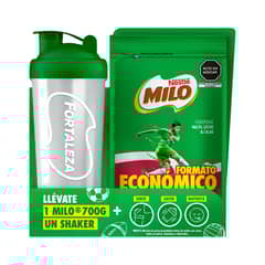 MILO - Mezcla Instantánea Milo Doypack 700 g + 1 Shaker